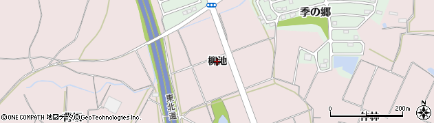 福島県須賀川市仁井田（柳池）周辺の地図