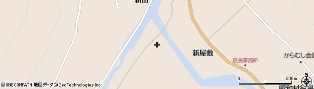 福島県昭和村（大沼郡）下中津川（大沢）周辺の地図