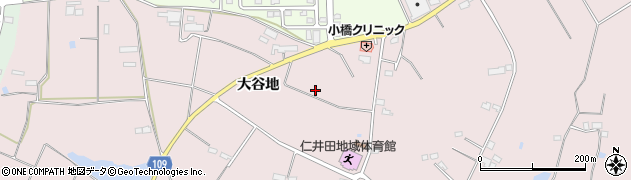 福島県須賀川市仁井田大谷地周辺の地図