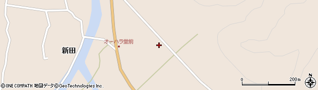 福島県昭和村（大沼郡）下中津川（名子免）周辺の地図