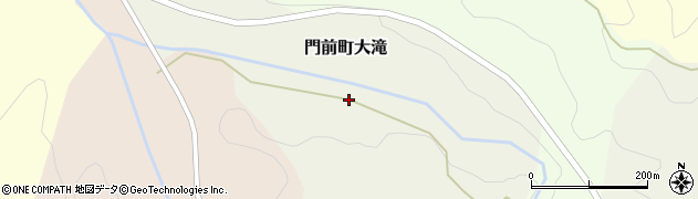 石川県輪島市門前町大滝周辺の地図