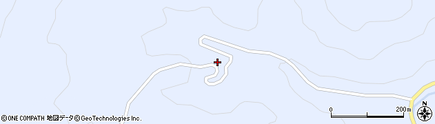 福島県只見町（南会津郡）布沢（大持坂）周辺の地図