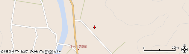 福島県昭和村（大沼郡）下中津川（四百苅）周辺の地図