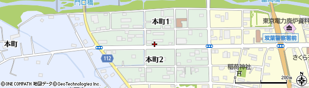 福島県富岡町（双葉郡）本町周辺の地図