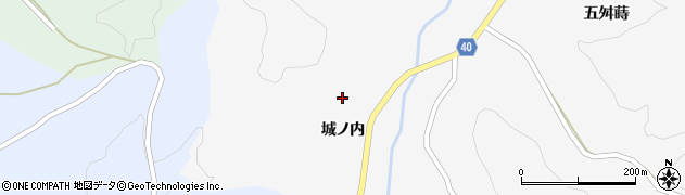 福島県郡山市中田町中津川（城ノ内）周辺の地図