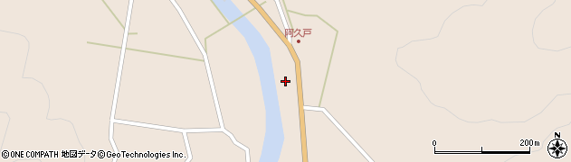 福島県昭和村（大沼郡）下中津川（田中）周辺の地図