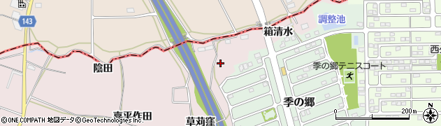 福島県須賀川市仁井田（草苅窪）周辺の地図