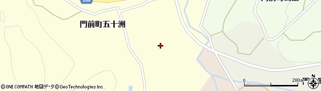 石川県輪島市門前町五十洲東出周辺の地図