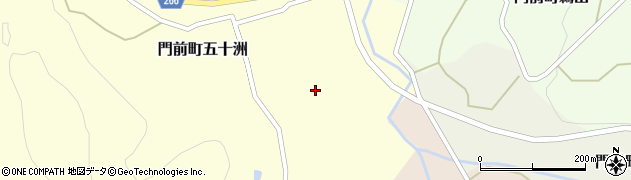 石川県輪島市門前町五十洲（東出）周辺の地図