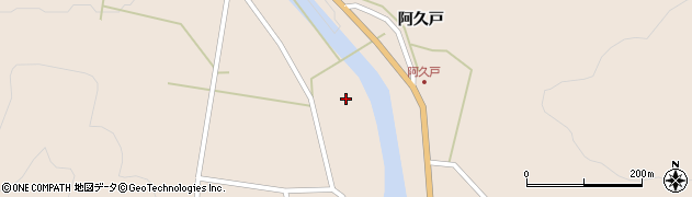 福島県昭和村（大沼郡）下中津川（下新田）周辺の地図