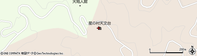 田村市滝根町　星の村天文台周辺の地図