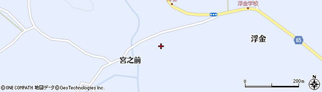 福島県小野町（田村郡）浮金（林内）周辺の地図