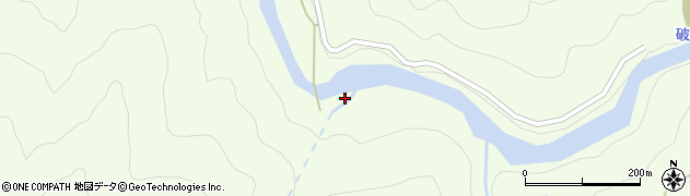 電発平石ダム周辺の地図