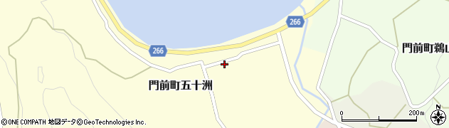 石川県輪島市門前町五十洲東出20周辺の地図