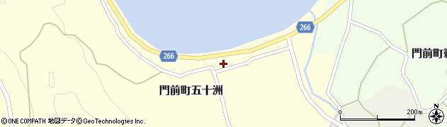 石川県輪島市門前町五十洲東出15周辺の地図