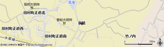 福島県郡山市田村町正直新館周辺の地図