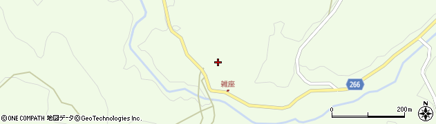 石川県輪島市上山町（元雑座）周辺の地図