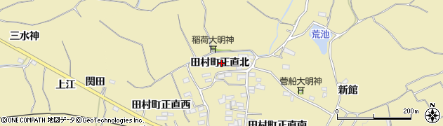 福島県郡山市田村町正直（北）周辺の地図