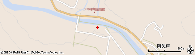 福島県昭和村（大沼郡）下中津川（下モ向）周辺の地図
