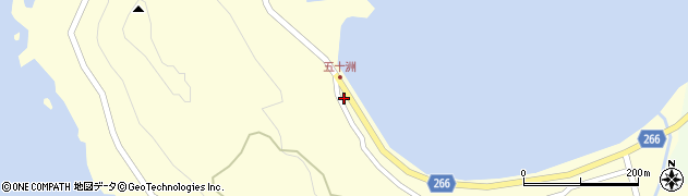石川県輪島市門前町五十洲（西出）周辺の地図