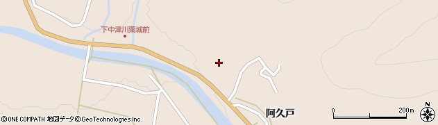 福島県昭和村（大沼郡）下中津川（根岸前）周辺の地図