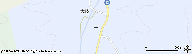 福島県昭和村（大沼郡）小野川（川前）周辺の地図