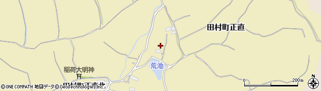 福島県郡山市田村町正直（日向畑）周辺の地図