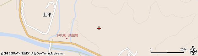 福島県昭和村（大沼郡）下中津川（坪ノ目）周辺の地図