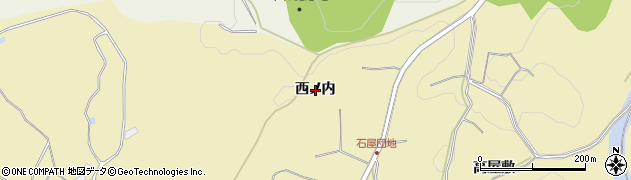 福島県郡山市田村町金沢（西ノ内）周辺の地図