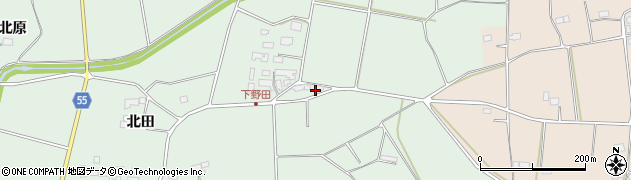 福島県郡山市三穂田町野田（中田）周辺の地図