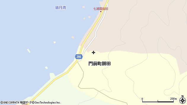 〒927-2277 石川県輪島市門前町餅田の地図