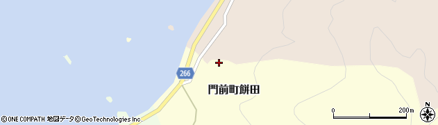 石川県輪島市門前町餅田周辺の地図