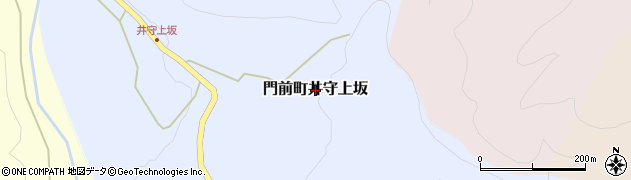 石川県輪島市門前町井守上坂周辺の地図