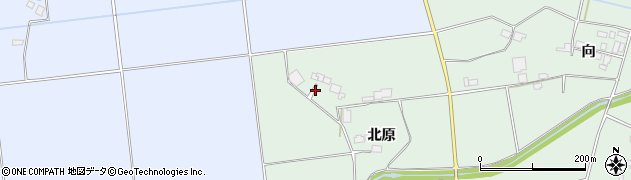 福島県郡山市三穂田町野田（北原山）周辺の地図