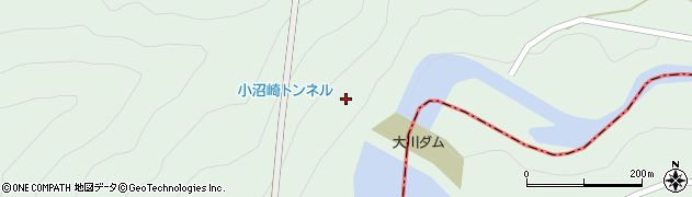 大川ダム周辺の地図