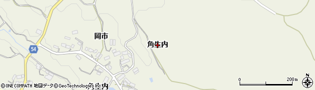 福島県郡山市田村町小川（角生内）周辺の地図