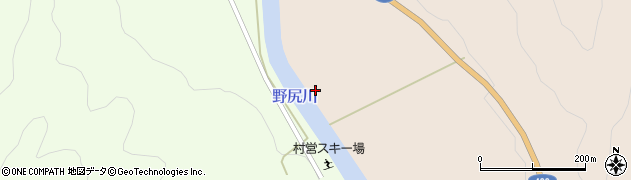 福島県昭和村（大沼郡）下中津川（長瀞）周辺の地図