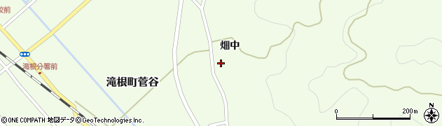 福島県田村市滝根町菅谷畑中周辺の地図