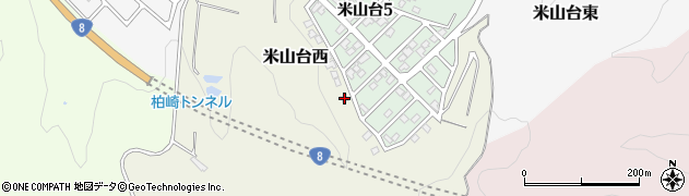 新潟県柏崎市米山台西周辺の地図