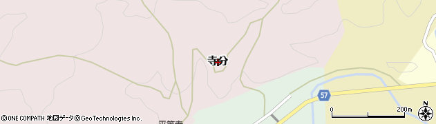 石川県鳳珠郡能登町寺分周辺の地図