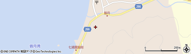 石川県輪島市門前町皆月ヘ周辺の地図