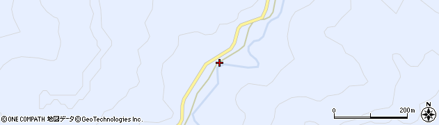 福島県只見町（南会津郡）布沢（古屋敷）周辺の地図