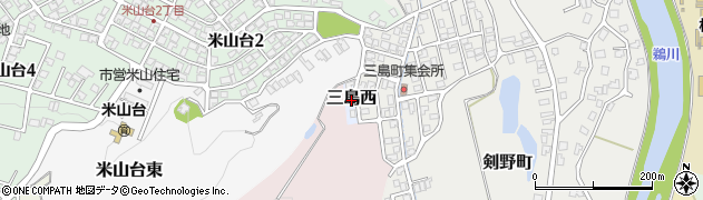 新潟県柏崎市三島西周辺の地図