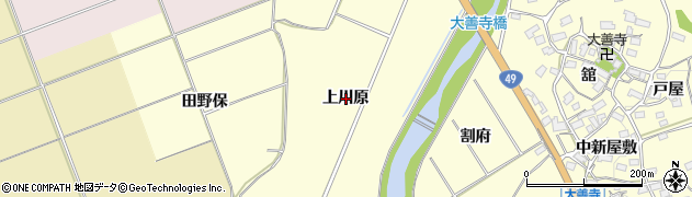 福島県郡山市田村町大善寺（上川原）周辺の地図