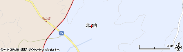 福島県小野町（田村郡）浮金（北ノ内）周辺の地図