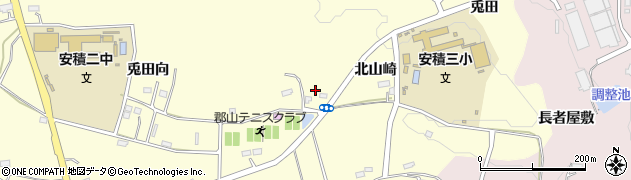 福島県郡山市安積町成田北山崎周辺の地図