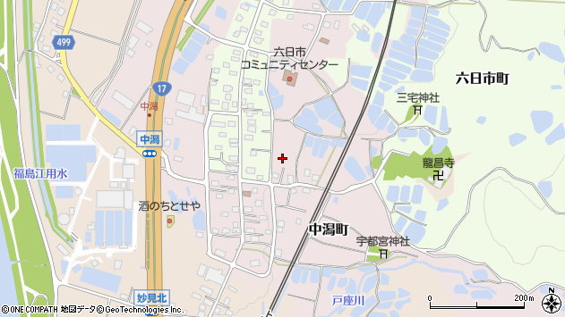 〒940-1135 新潟県長岡市中潟町の地図