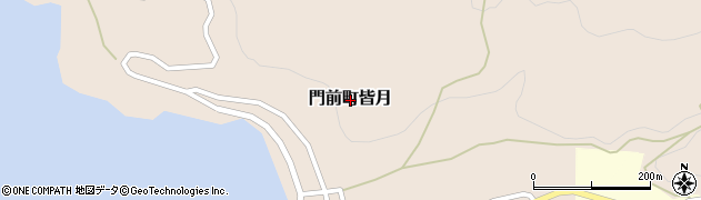 石川県輪島市門前町皆月周辺の地図