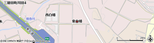 福島県郡山市三穂田町川田（東白幡）周辺の地図