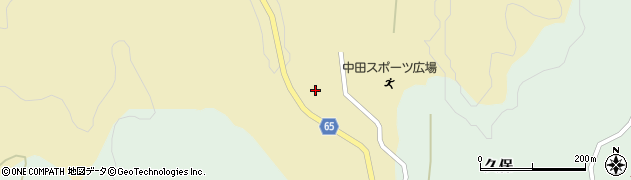 福島県郡山市中田町海老根畑ケ沢周辺の地図
